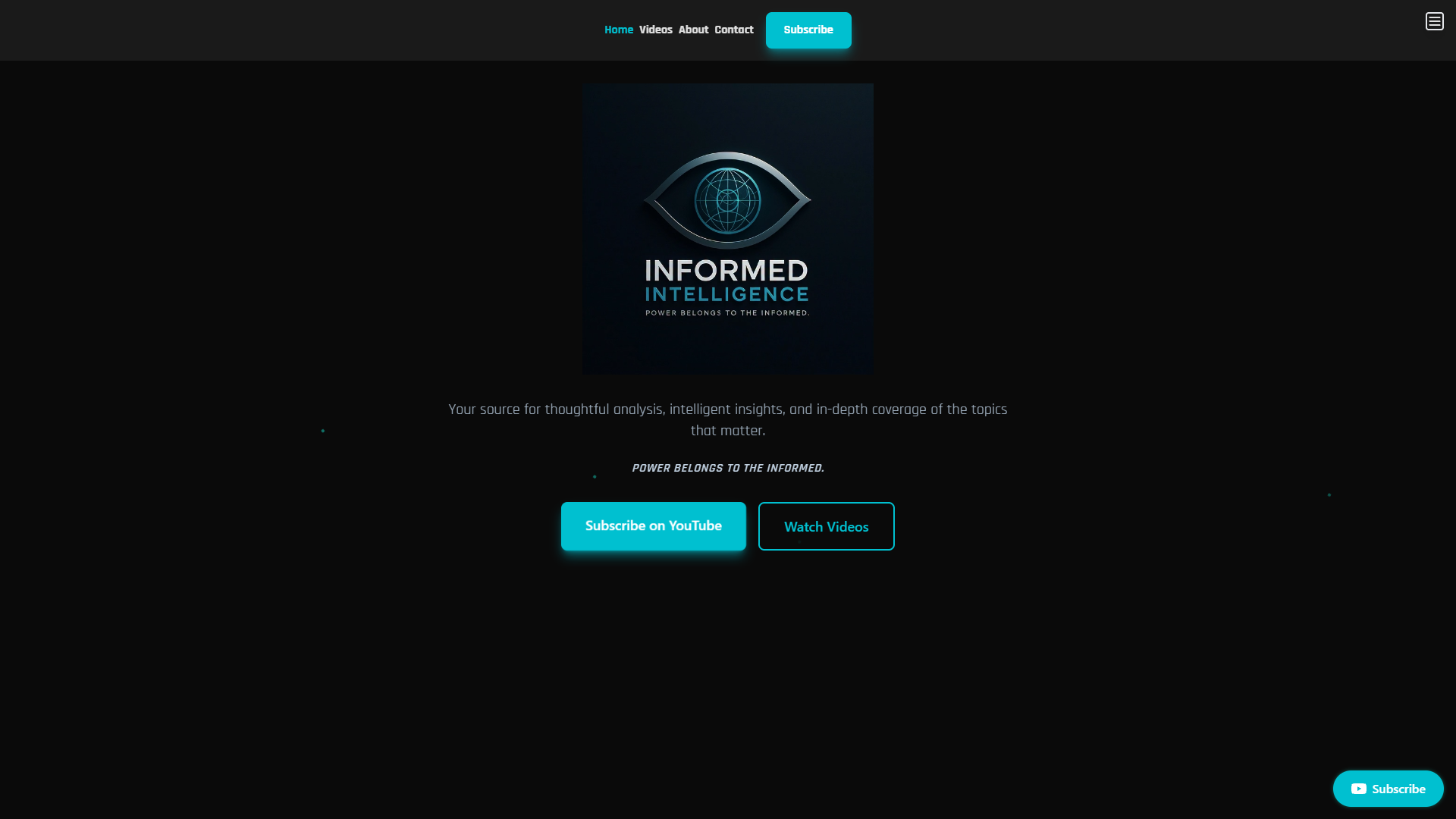 Informed Intelligence